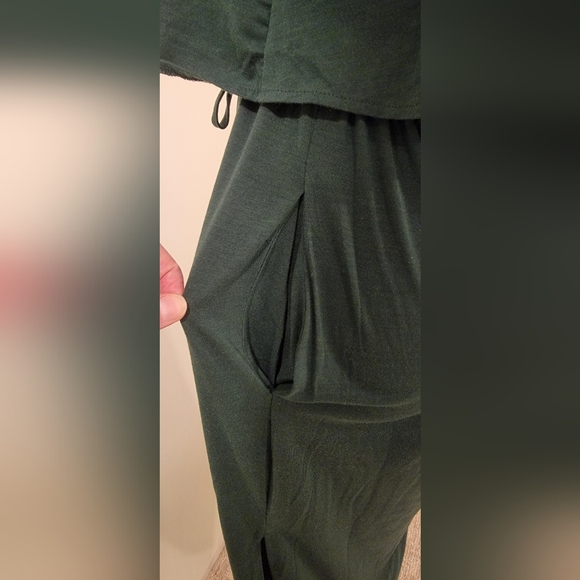 Comfortable Green Dress with Drawstring Waist - Picture 5 of 7